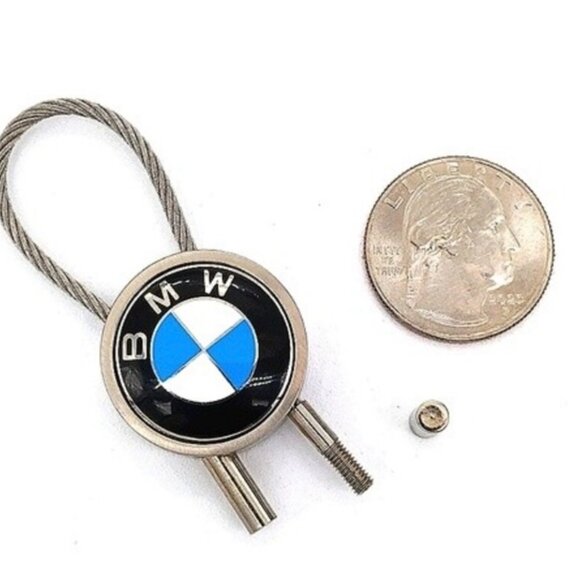 Authentic BMW Keychain Key Fob in Brushed Stainless Steel - Picture 5 of 5